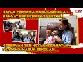 Nayla semangat ketika pertama kali masuk sekolah