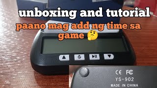 Chess clock YS-902 tutorial