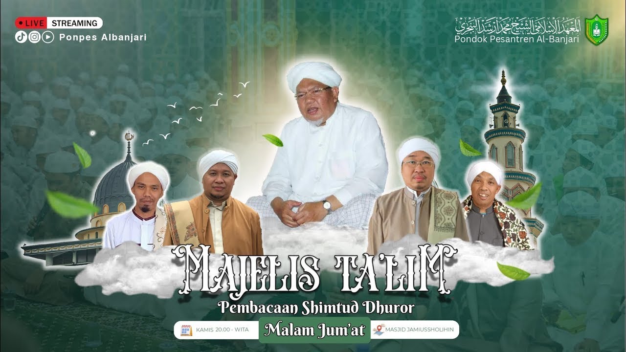 🔴[ LIVE ]Majlis Ta'lim Rutin Malam Jum'at Pembacaan Maulid Shimtud Dhuror 15-JANUARI-2026