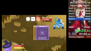 [WR] Dicey Dungeons: Witch E2 All Fights Speedrun in 12:58