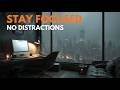 Stay Focused for 2 Hours – Rain Piano for Deep Work (No Distractions)