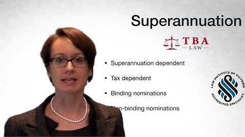 Superannuation Binding Death Benefit Nomination