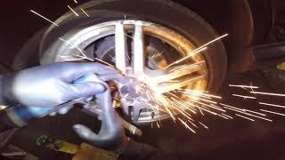 How to remove locking wheel nut with minimal damage, requires welder!