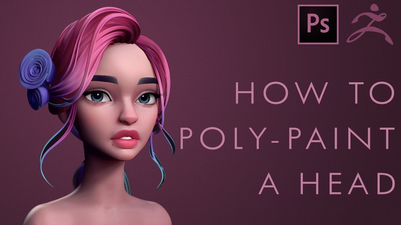 how to project poly paint in zbrush