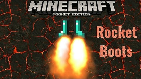 MCPE Tutorials | Rocket Boots Using Command Block