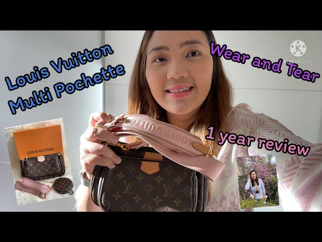 Louis Vuitton Pochette Accessoires Review/ Wear & Tear/ What fits?/Worth  it?? 