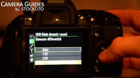 How to set HDR Mode on a Nikon D5100 , D5200, D5300