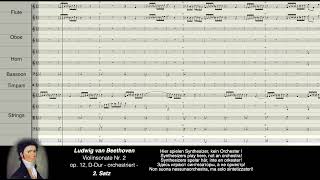 Beethoven Digital: Violinsonate Nr. 2, opus 12 - orchestriert !
