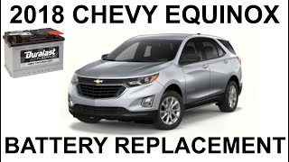 2018 Chevy Equinox Battery Replacement  Complete Instructions  H6 AGM Battery