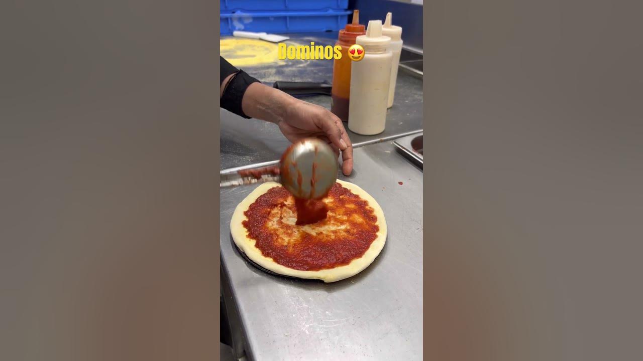 Margarita Pizza making at Dominos