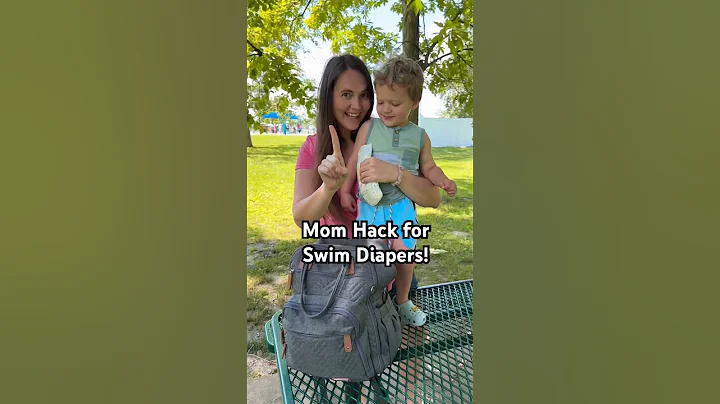 Swim Diaper Hack for Moms! #momlife #momhacks #toddlermom #summertime