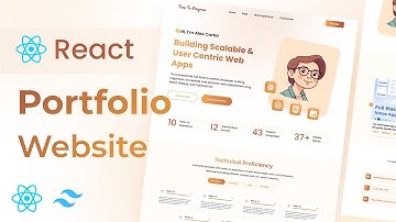 Build a Responsive Portfolio Website with React & Tailwind CSS | Portfolio Website in React