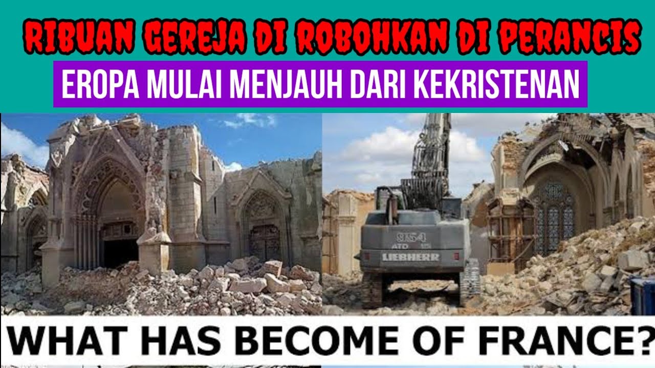 Тысячи церквей во Франции были разрушены, что отдалило Европу от христианства и лишило возможност...