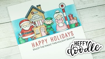 Using Masking to Make a One Layer Holiday Scene Card