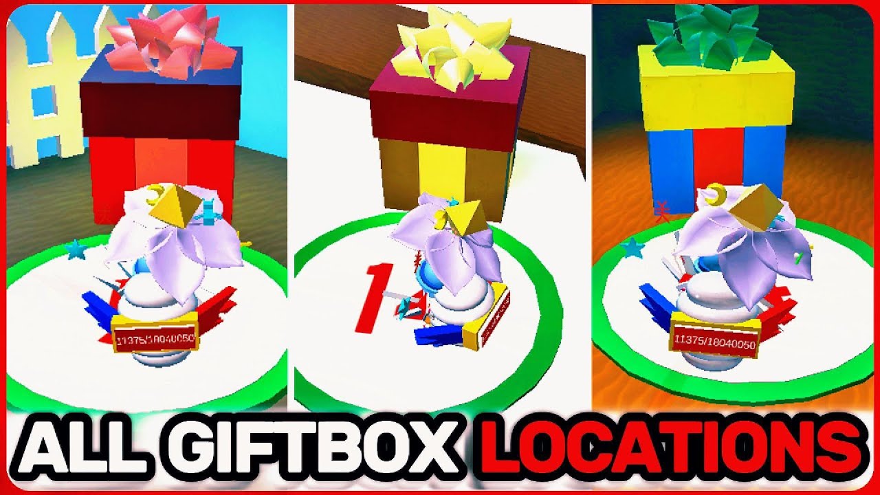 ALL GIFT BOX LOCATIONS IN BEESMAS EVENT (Bee Swarm Simulator) - YouTube