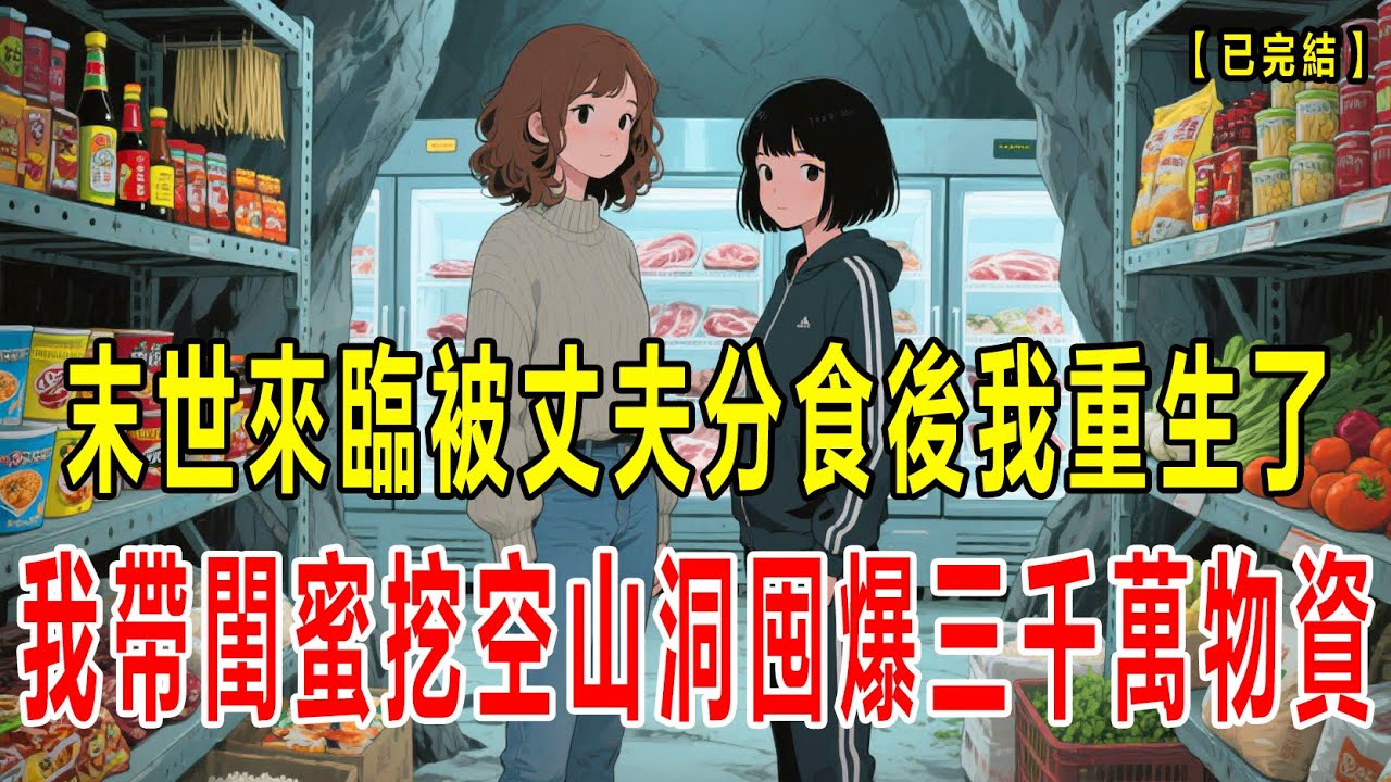 【完结】我重生回了末世来临前，前世断粮后我被丈夫和他的继妹一刀刀割肉分食，活活痛死，这一次，闺蜜向我坦白她的噩梦，疑似也是重生，我们一起挖山洞囤满物资，看渣男继妹冻成冰雕#小说 #末世 #重生 #動漫