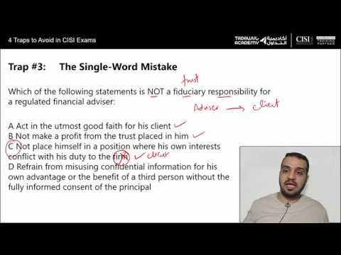 4 traps to avoid in CISI exams