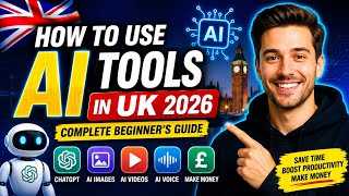 How to Use AI Tools in UK 2026 | Complete Beginner's Guide to AI | Make Money with AI in Britain
