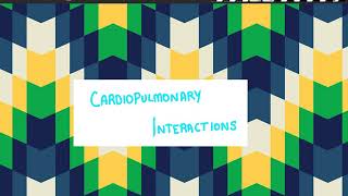 Cardio pulmonary interaction - basics - Pediatric mechanical ventilation