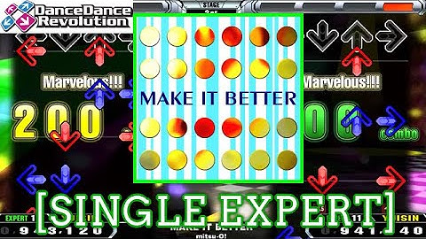 【DDR 1st】 MAKE IT BETTER / mitsu-o! [SINGLE EXPERT] 譜面確認 Play