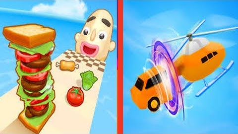 Sandwich runner Vs Shape_Shifting All Levels Android iOS Gameplay Walkthrough 4K 86