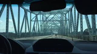 New York State Thruway Berkshire Connector Hudson River bridge and powerlines (Summer 2020) R New York State Thruway Berkshire Connector Southbound
