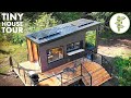 Off-Grid Tiny House with Dual Bed Design & Garage Door Window - Full Tour