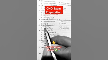 CHO Exam Preparation 2025 | CHO Previous Year Question Paper | Nursing officer exam MCQ #clearexam