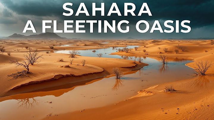 Inondations dans le désert du Sahara, partie 1