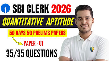 SBI CLERK 2026 | QUANT PAPER 1/50 | Full Mock Test with Solutions | By Vikas Sir