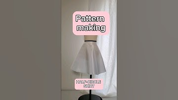 Easy pattern for HALF-CIRCLE SKIRT #pencilskirt #sewing #patternmaking #diy #sew