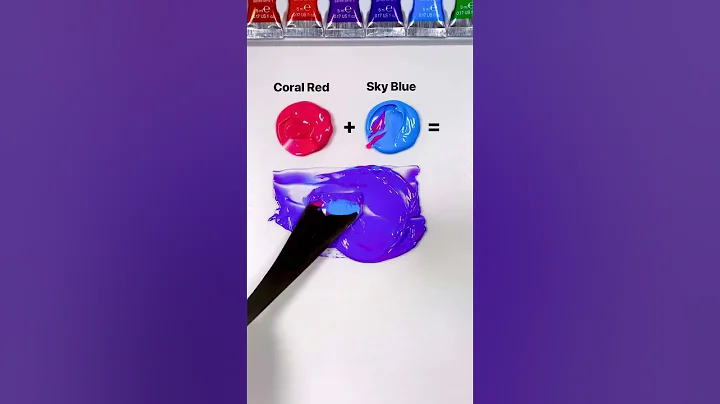 paint mixing 🎨 #asmr #artist #paiting #colourmix