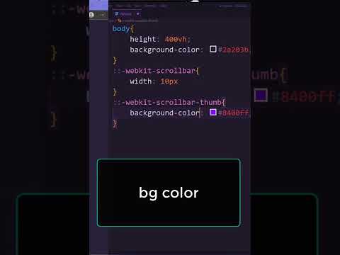 Customize Scroll Bar