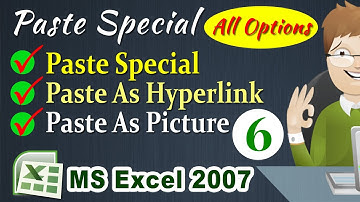 [All Options] Paste Special, Paste As Hyperlink & Paste As Picture  | Be A Computer Expert