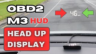 Car M3 OBD2 Head Up Display HUD Review