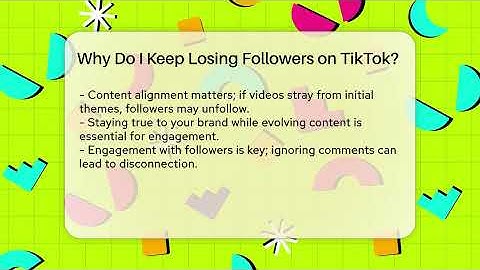 Why Do I Keep Losing Followers on TikTok? - Everyday-Networking