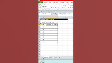 CONVERT MONTH INTO YEAR AND MONTH IN EXCEL | #INT #MOD #viral #youtubeshorts #shortreal #exceltech