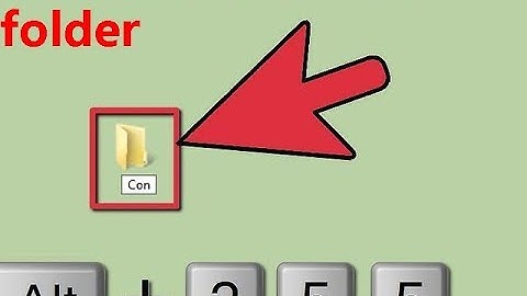 How to create Con folder in desktop or laptop
