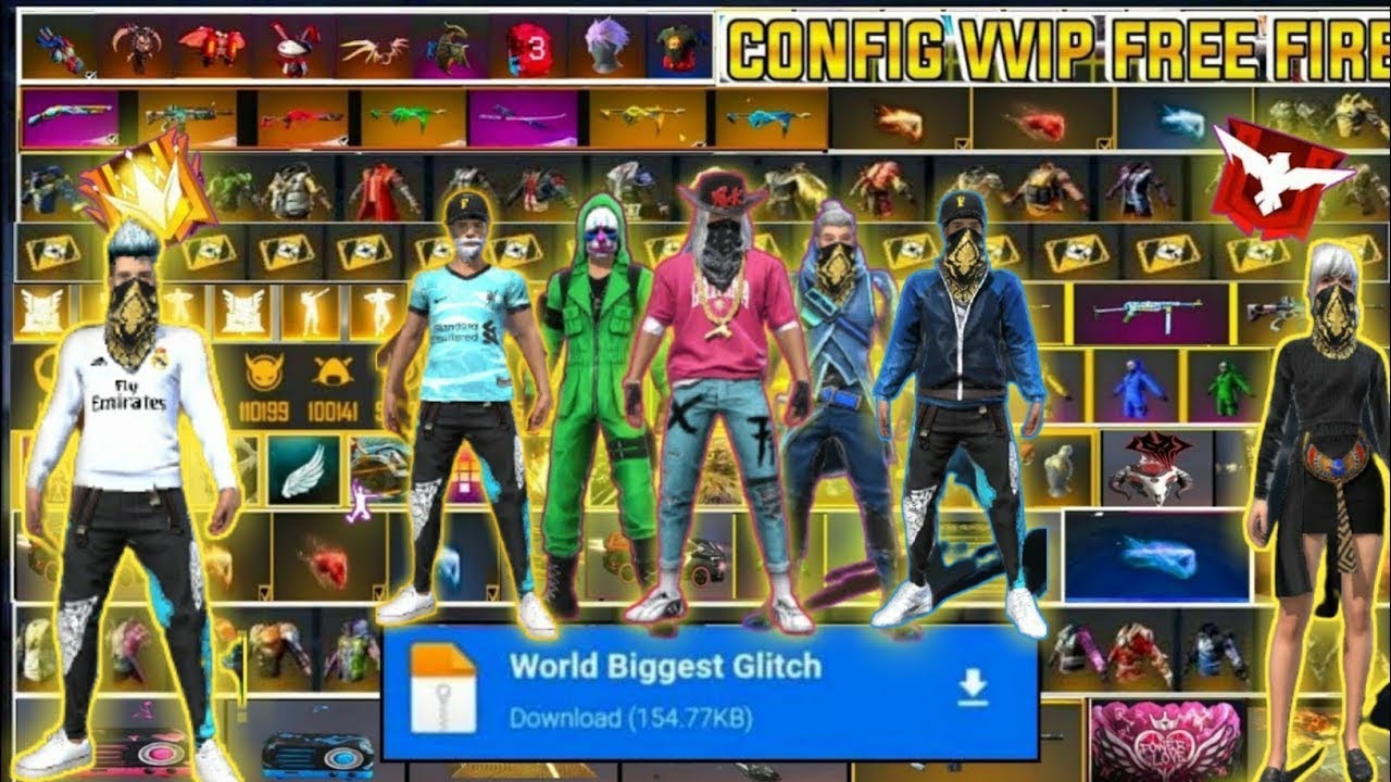 Free Fire after update 1mb Glicth file! no matchmaking problem! file config ff! no id ban for 2weeks