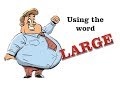 Using the word LARGE