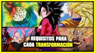 REQUISITOS PARA TODAS LAS TRANSFORMACIONES DE SUPER SAYAJIN | DRAGON BALL SUPER | ANZU361