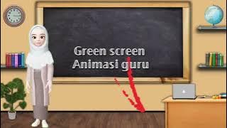 Green screen guru mengajar || 50 pose guru bergerak
