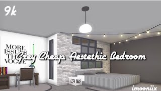 Grey Cheap Aesthetic Bedroom Welcome to Bloxburg [BETA] YouTube