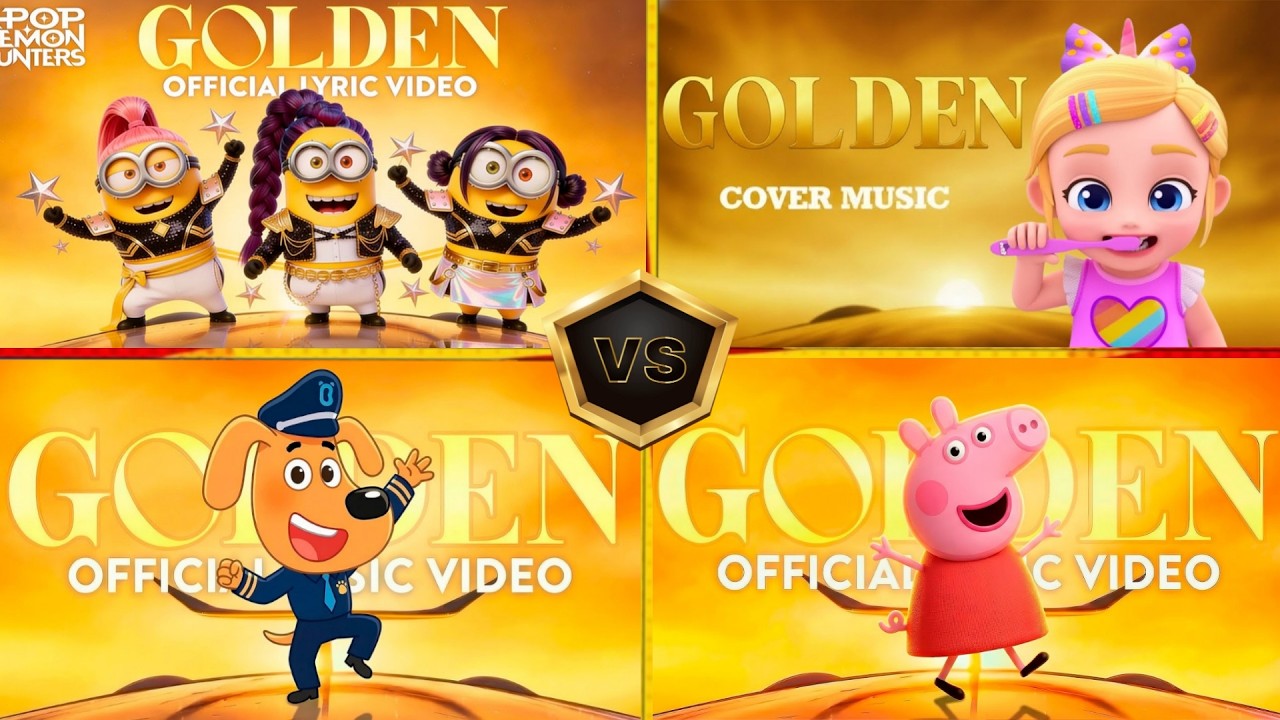 GOLDEN 💫 MINIONS 🆚 SHERIFF LABRADOR 🆚 BEBEFINN 🆚 PEGGA PIG WHO IS BEST?