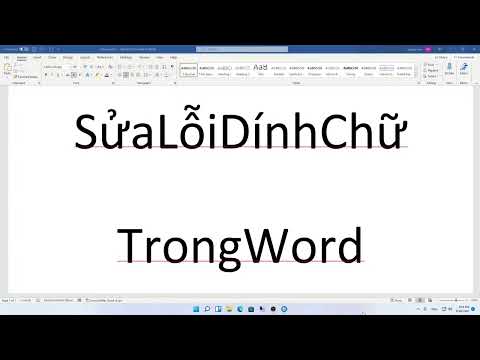 Cách sửa lỗi dính chữ trong Word 2007