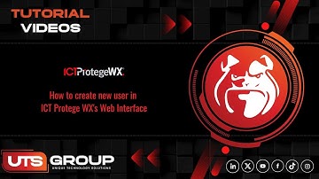 How to create new user in ICT Protege WX