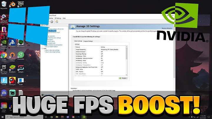 The BEST NVIDIA Control Panel Settings For Gaming & FPS - 2022 (0 INPUT DELAY!)