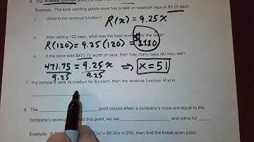 Mathematical Models (Applications) of Linear Functions - 1.3.b