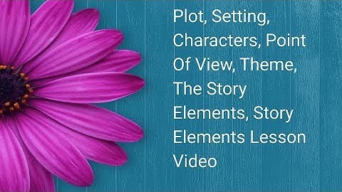 Plot, Setting, Characters, Point Of View, Theme, The Story Elements, Story Elements Lesson Video