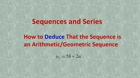 STPM Mathematics T Sequences and Series : How to deduce that the sequence is a geometric sequence?